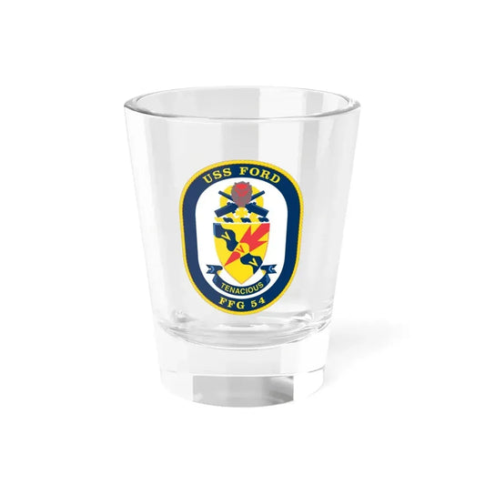 USS Ford FFG 54 (U.S. Navy) Shot Glass 1.5oz 1.5oz - Go Mug Yourself