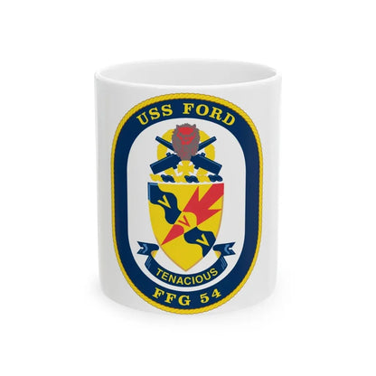 USS Ford FFG 54 (U.S. Navy) White Coffee Mug - Go Mug Yourself