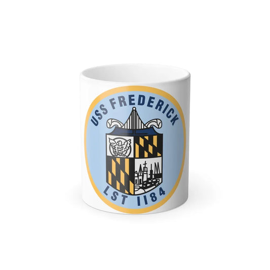USS Frederick LST 1184 (U.S. Navy) Color Changing Mug 11oz-11oz-Go Mug Yourself