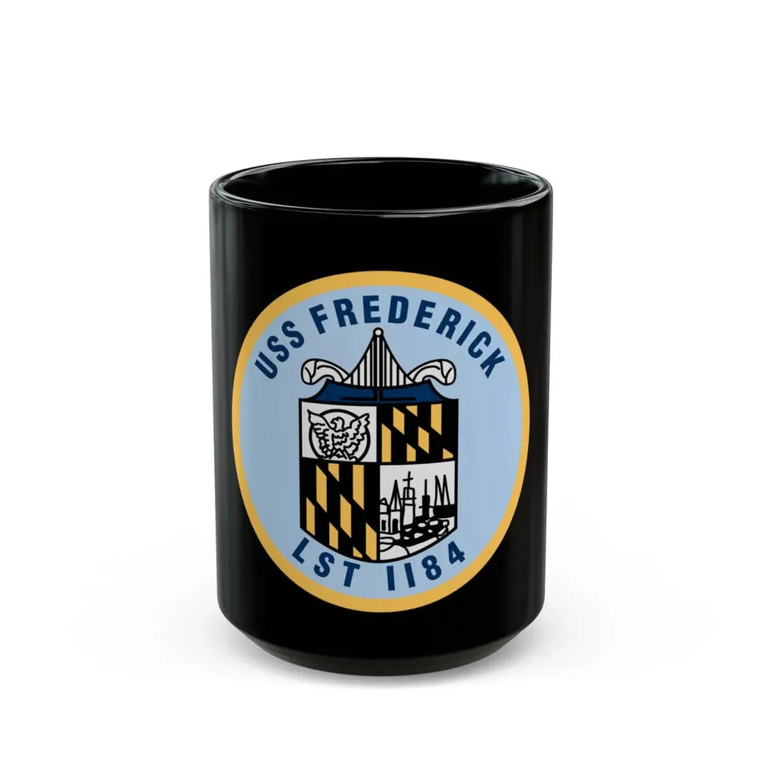 USS Frederick LST 1184 (U.S. Navy) Black Coffee Mug - Go Mug Yourself