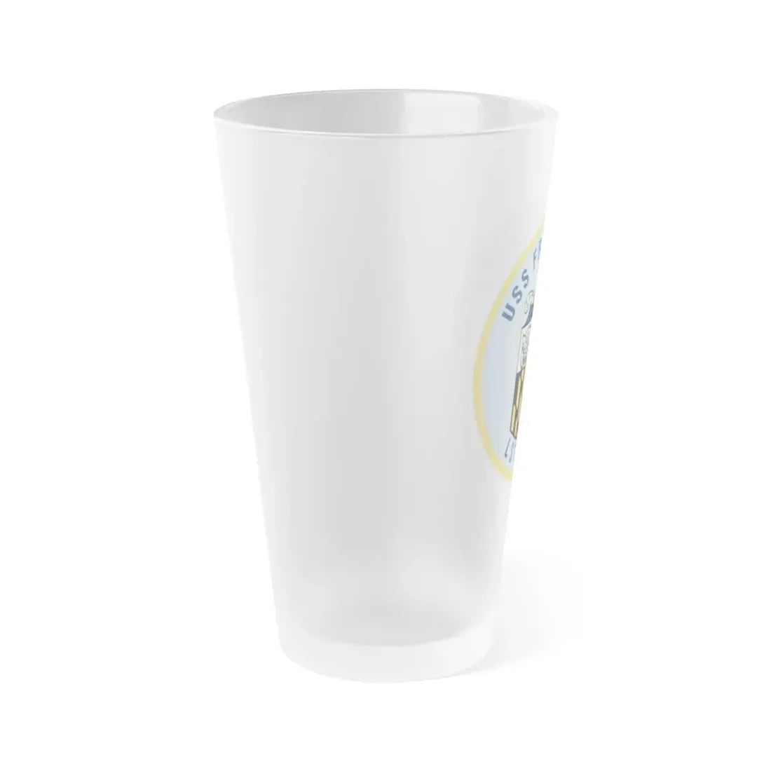 USS Frederick LST 1184 (U.S. Navy) Frosted Pint Glass 16oz - Go Mug Yourself