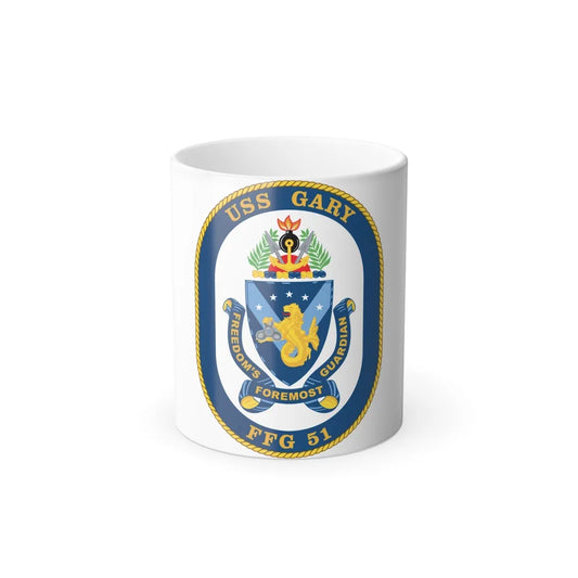 USS Gary FFG 51 (U.S. Navy) Color Changing Mug 11oz-11oz-Go Mug Yourself