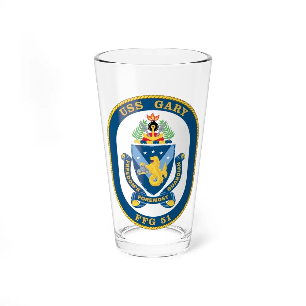 USS Gary FFG 51 (U.S. Navy) Pint Glass 16oz-16oz-Go Mug Yourself