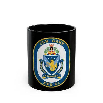 USS Gary FFG 51 (U.S. Navy) Black Coffee Mug 11oz - Go Mug Yourself