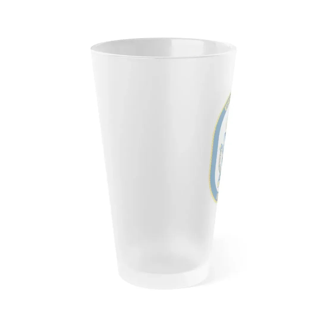 USS Gary FFG 51 (U.S. Navy) Frosted Pint Glass 16oz - Go Mug Yourself