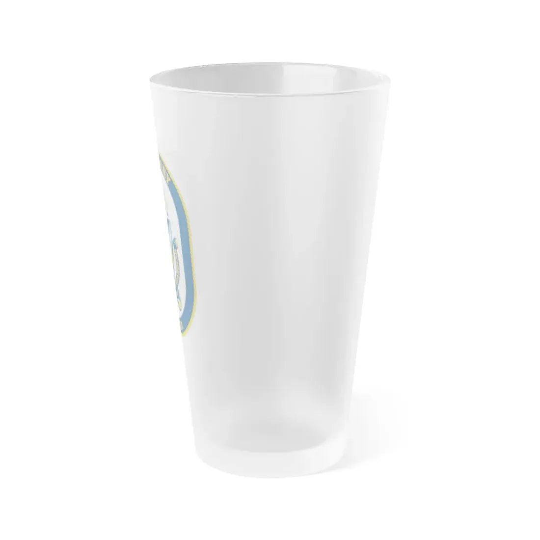 USS Gary FFG 51 (U.S. Navy) Frosted Pint Glass 16oz - Go Mug Yourself