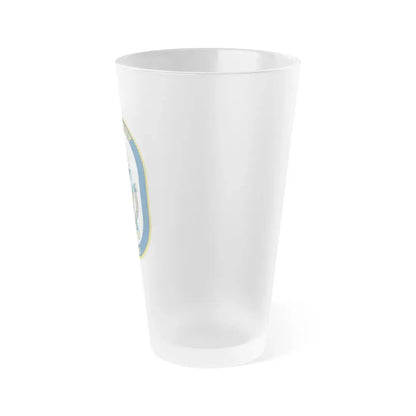USS Gary FFG 51 (U.S. Navy) Frosted Pint Glass 16oz - Go Mug Yourself