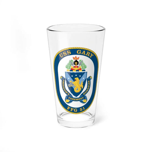 USS Gary FFG 51 (U.S. Navy) Pint Glass 16oz 16oz - Go Mug Yourself