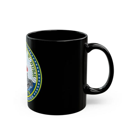USS George HW Bush CVN 77 (U.S. Navy) Black Coffee Mug - Go Mug Yourself