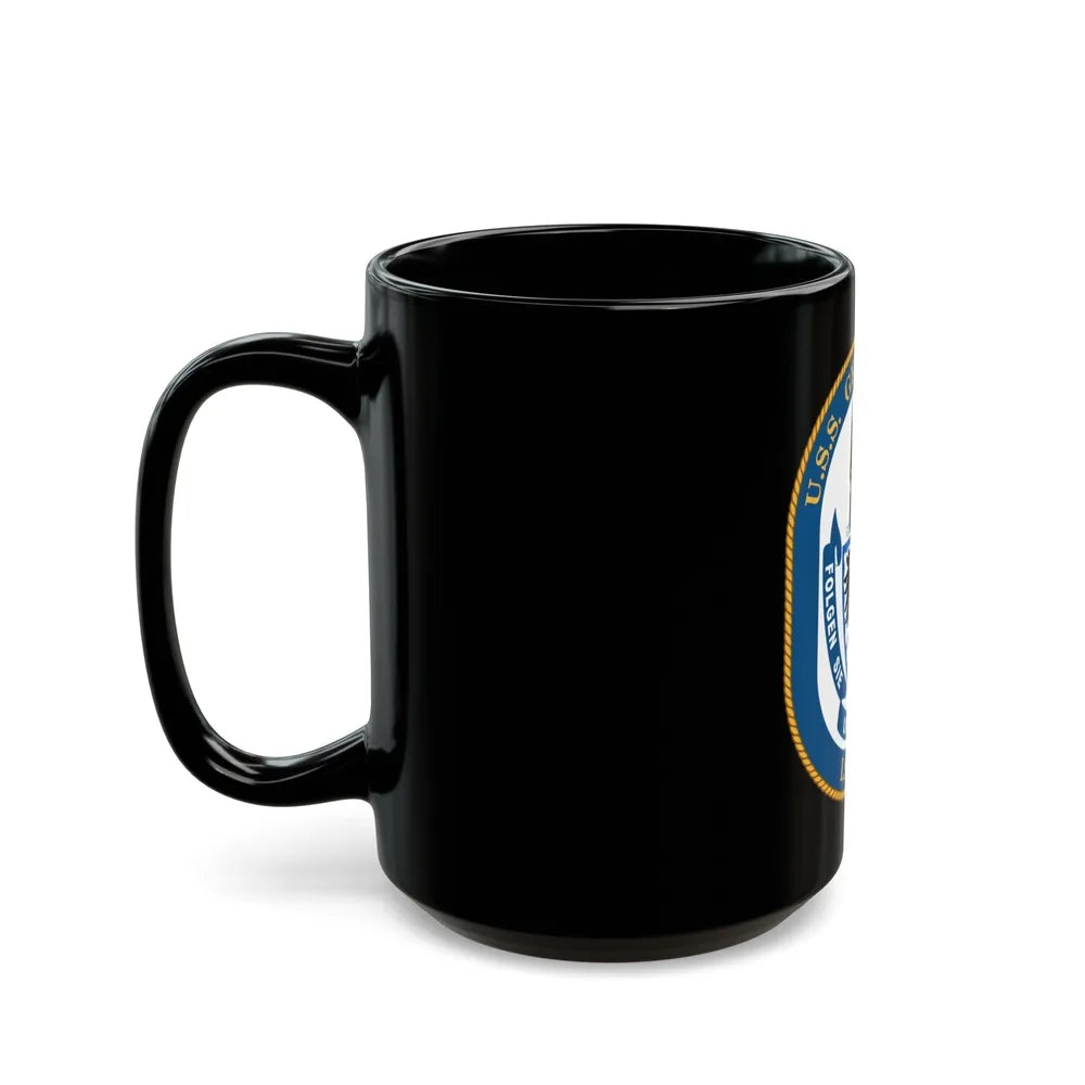 USS Germantown LSD 4 (U.S. Navy) Black Coffee Mug-Go Mug Yourself