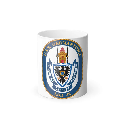 USS Germantown LSD 4 (U.S. Navy) Color Changing Mug 11oz-11oz-Go Mug Yourself