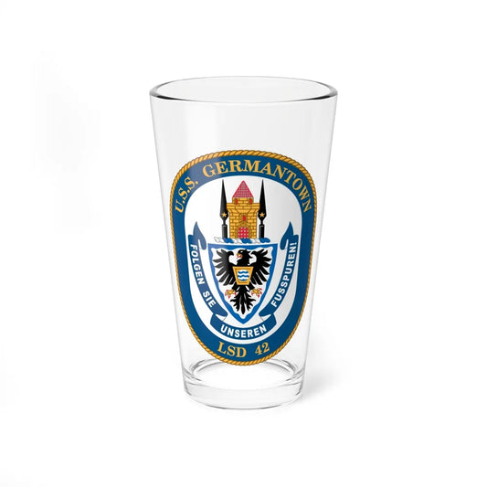 USS Germantown LSD 4 (U.S. Navy) Pint Glass 16oz-16oz-Go Mug Yourself