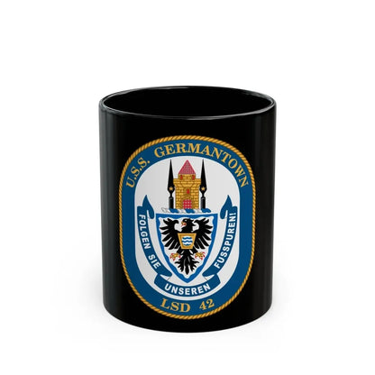 USS Germantown LSD 4 (U.S. Navy) Black Coffee Mug 11oz - Go Mug Yourself