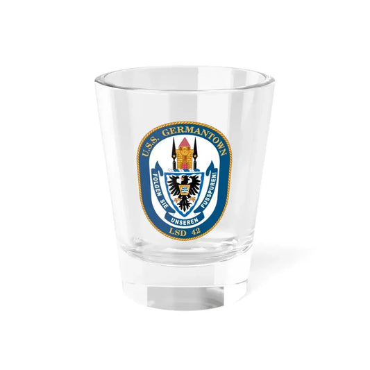 USS Germantown LSD 4 (U.S. Navy) Shot Glass 1.5oz 1.5oz - Go Mug Yourself