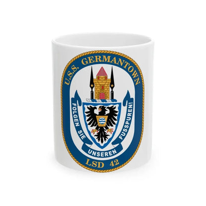 USS Germantown LSD 4 (U.S. Navy) White Coffee Mug 11oz - Go Mug Yourself