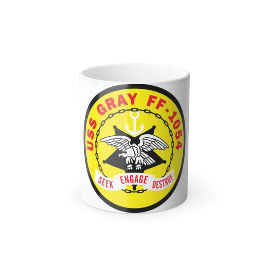 USS Gray FF 1054 Seek Engage Destry (U.S. Navy) Color Changing Mug 11oz-11oz-Go Mug Yourself