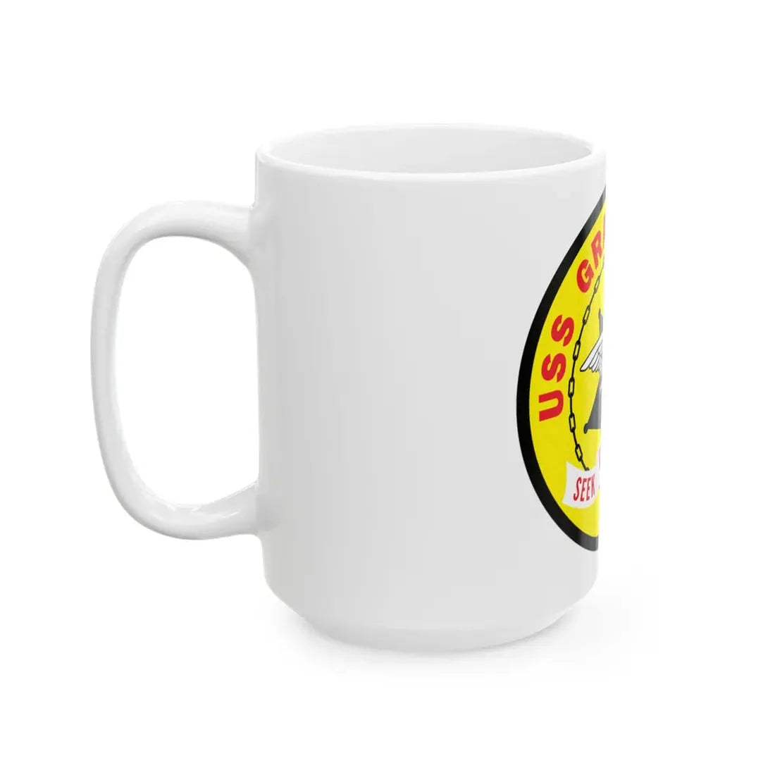 USS Gray FF 1054 Seek Engage Destry (U.S. Navy) White Coffee Mug - Go Mug Yourself