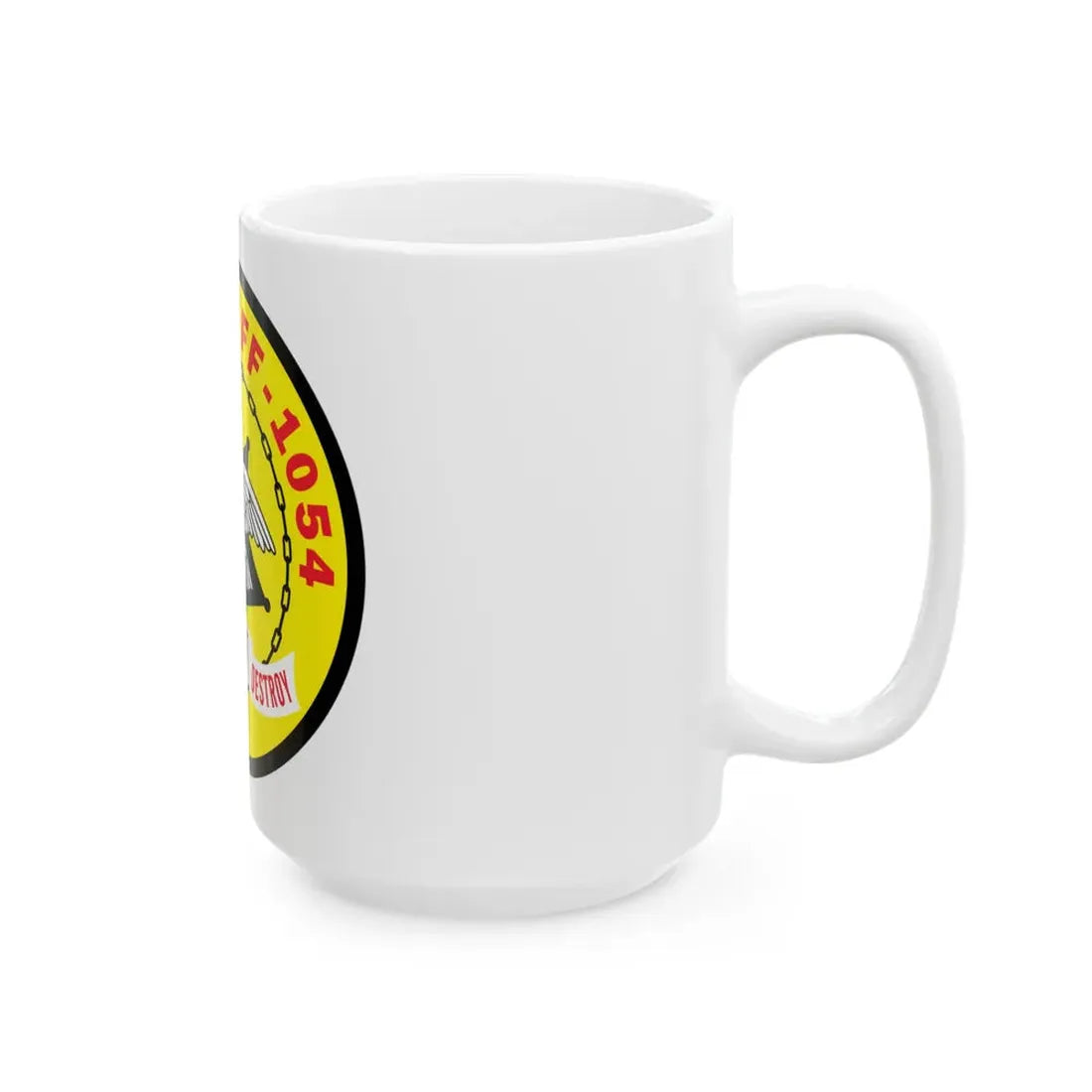 USS Gray FF 1054 Seek Engage Destry (U.S. Navy) White Coffee Mug - Go Mug Yourself