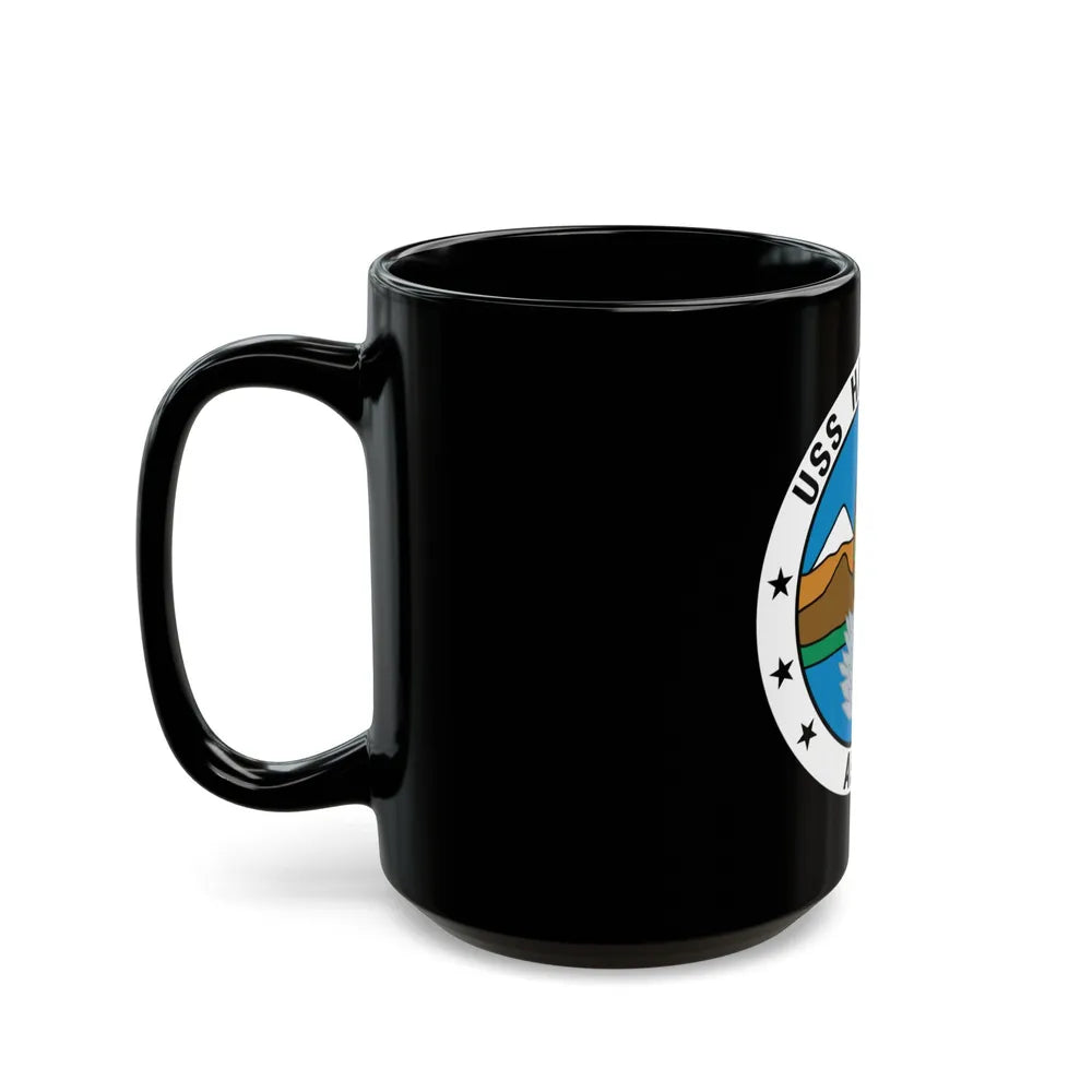 USS Haleakala AE 25 (U.S. Navy) Black Coffee Mug-Go Mug Yourself