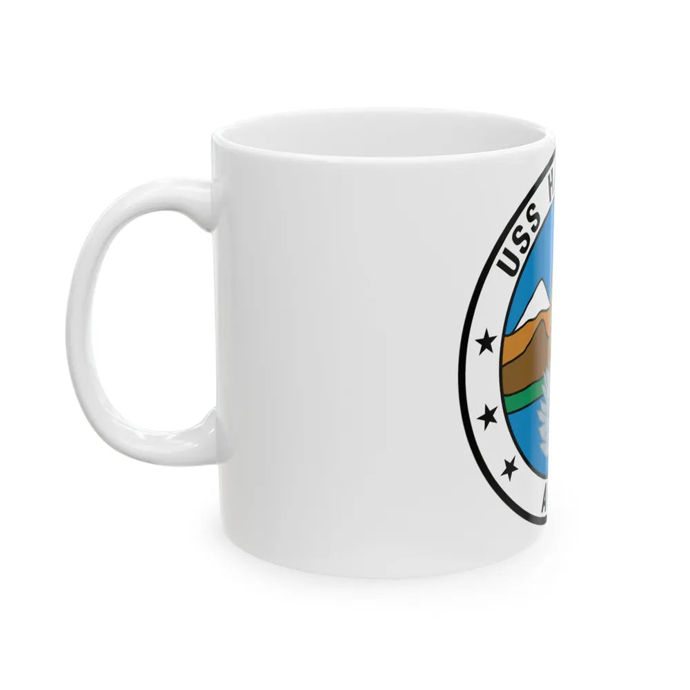 USS Haleakala AE 25 (U.S. Navy) White Coffee Mug-Go Mug Yourself