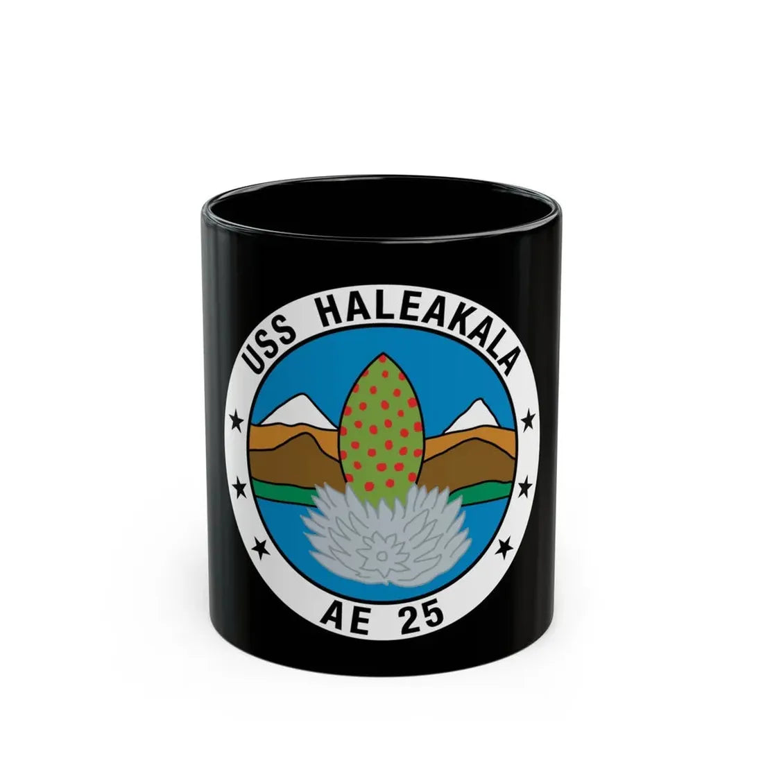USS Haleakala AE 25 (U.S. Navy) Black Coffee Mug 11oz - Go Mug Yourself