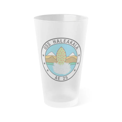 USS Haleakala AE 25 (U.S. Navy) Frosted Pint Glass 16oz Default Title - Go Mug Yourself