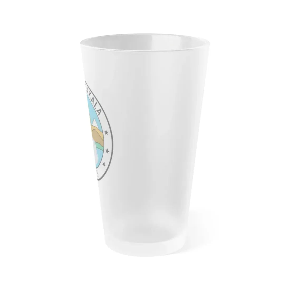USS Haleakala AE 25 (U.S. Navy) Frosted Pint Glass 16oz - Go Mug Yourself