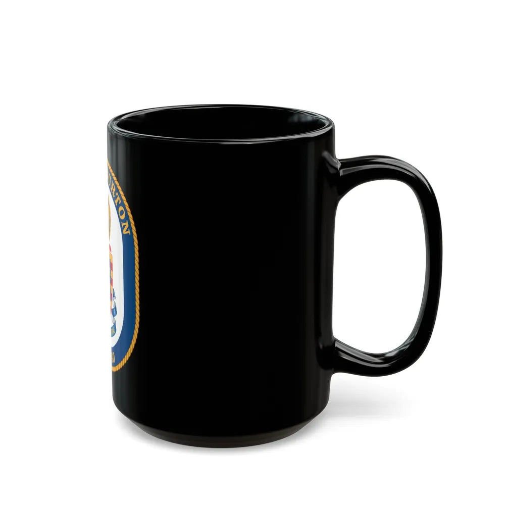 USS Halyburton FFG 40 (U.S. Navy) Black Coffee Mug-Go Mug Yourself