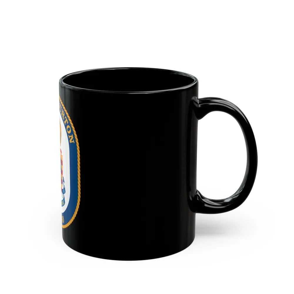 USS Halyburton FFG 40 (U.S. Navy) Black Coffee Mug-Go Mug Yourself