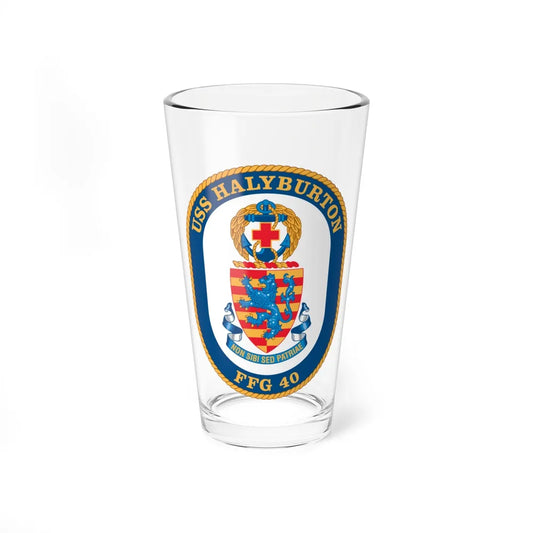 USS Halyburton FFG 40 (U.S. Navy) Pint Glass 16oz-16oz-Go Mug Yourself