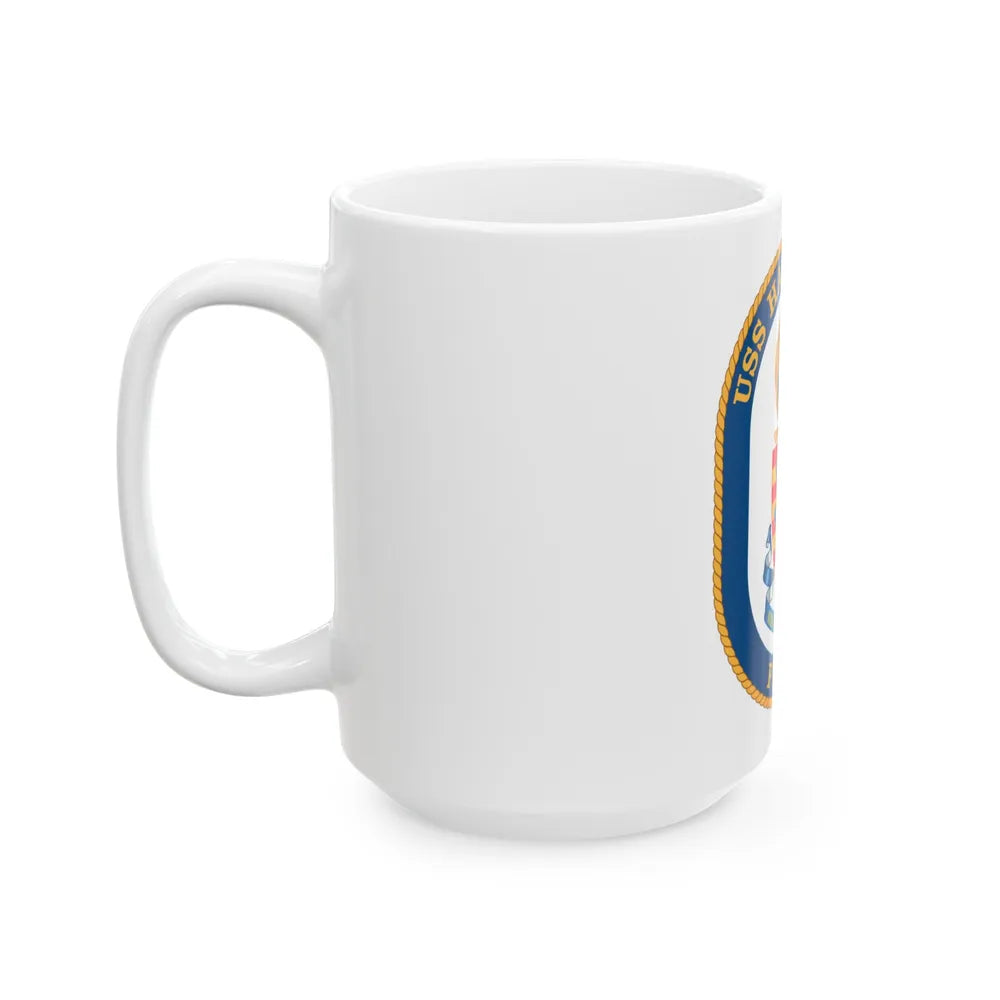 USS Halyburton FFG 40 (U.S. Navy) White Coffee Mug-Go Mug Yourself