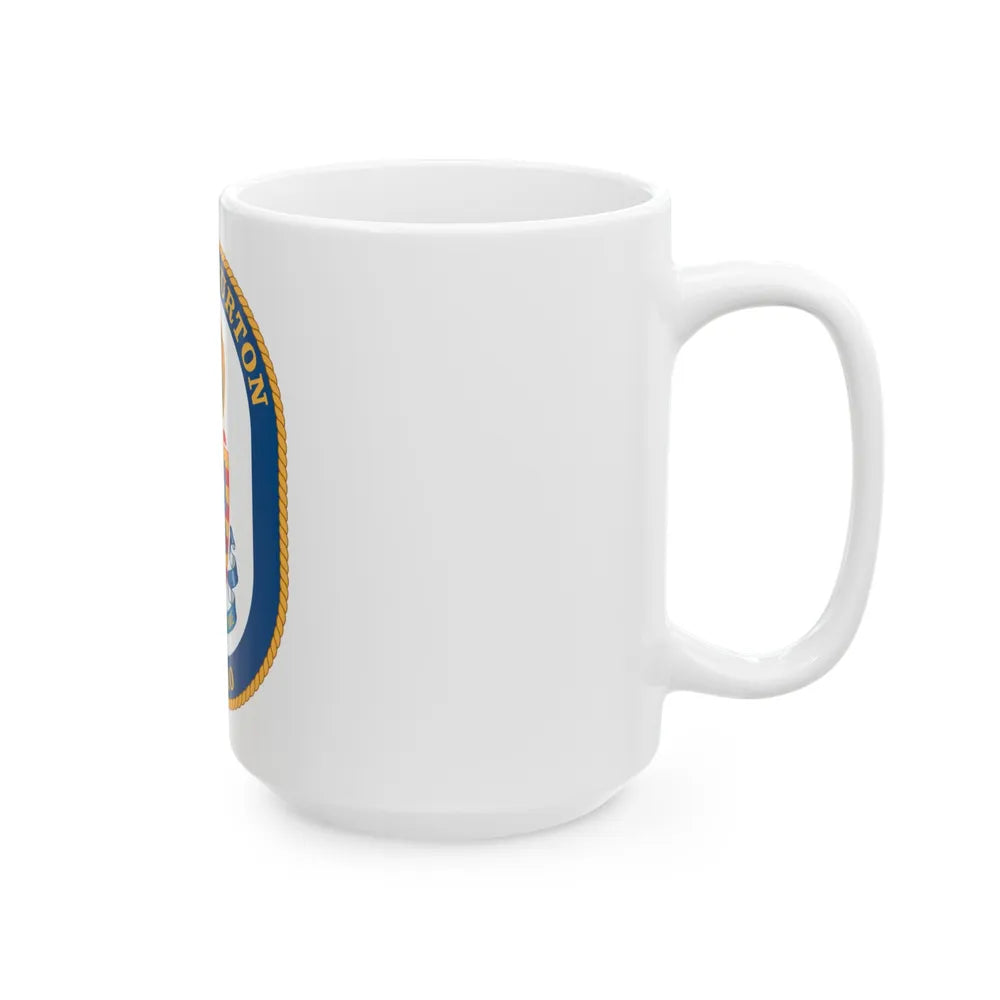 USS Halyburton FFG 40 (U.S. Navy) White Coffee Mug-Go Mug Yourself