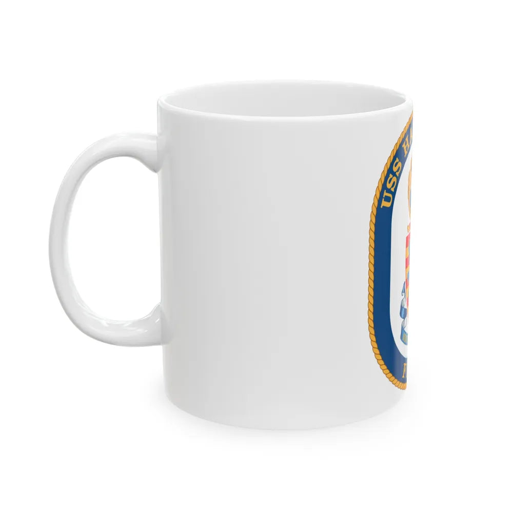 USS Halyburton FFG 40 (U.S. Navy) White Coffee Mug-Go Mug Yourself