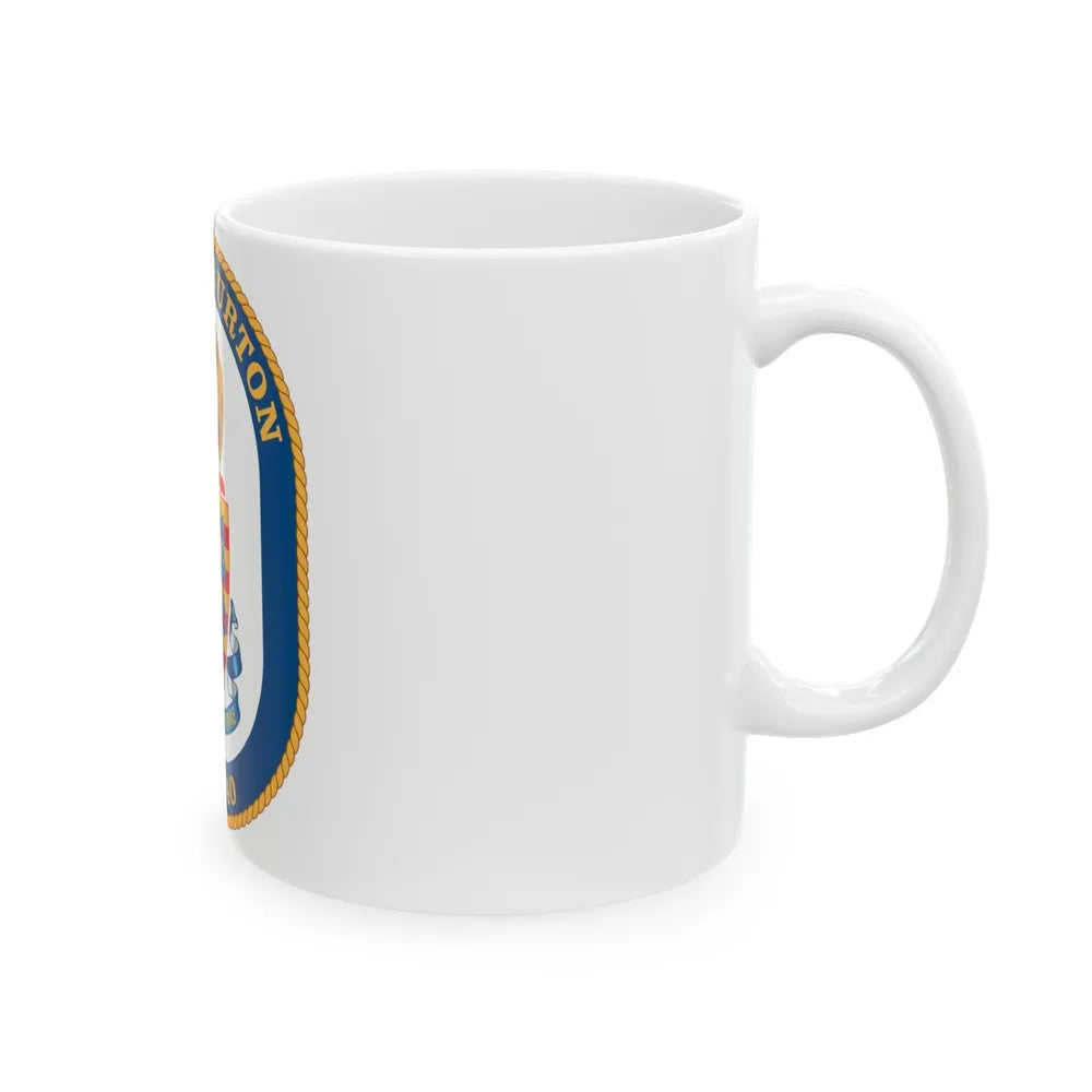 USS Halyburton FFG 40 (U.S. Navy) White Coffee Mug-Go Mug Yourself