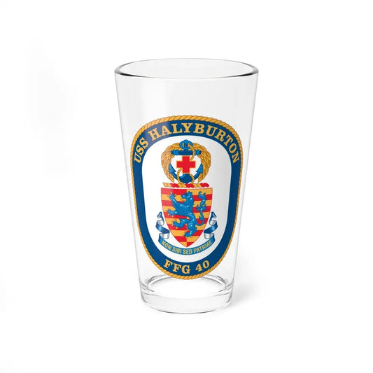 USS Halyburton FFG 40 (U.S. Navy) Pint Glass 16oz 16oz - Go Mug Yourself