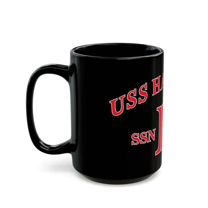 USS Hartford SSN 768 Flag (U.S. Navy) Black Coffee Mug-Go Mug Yourself