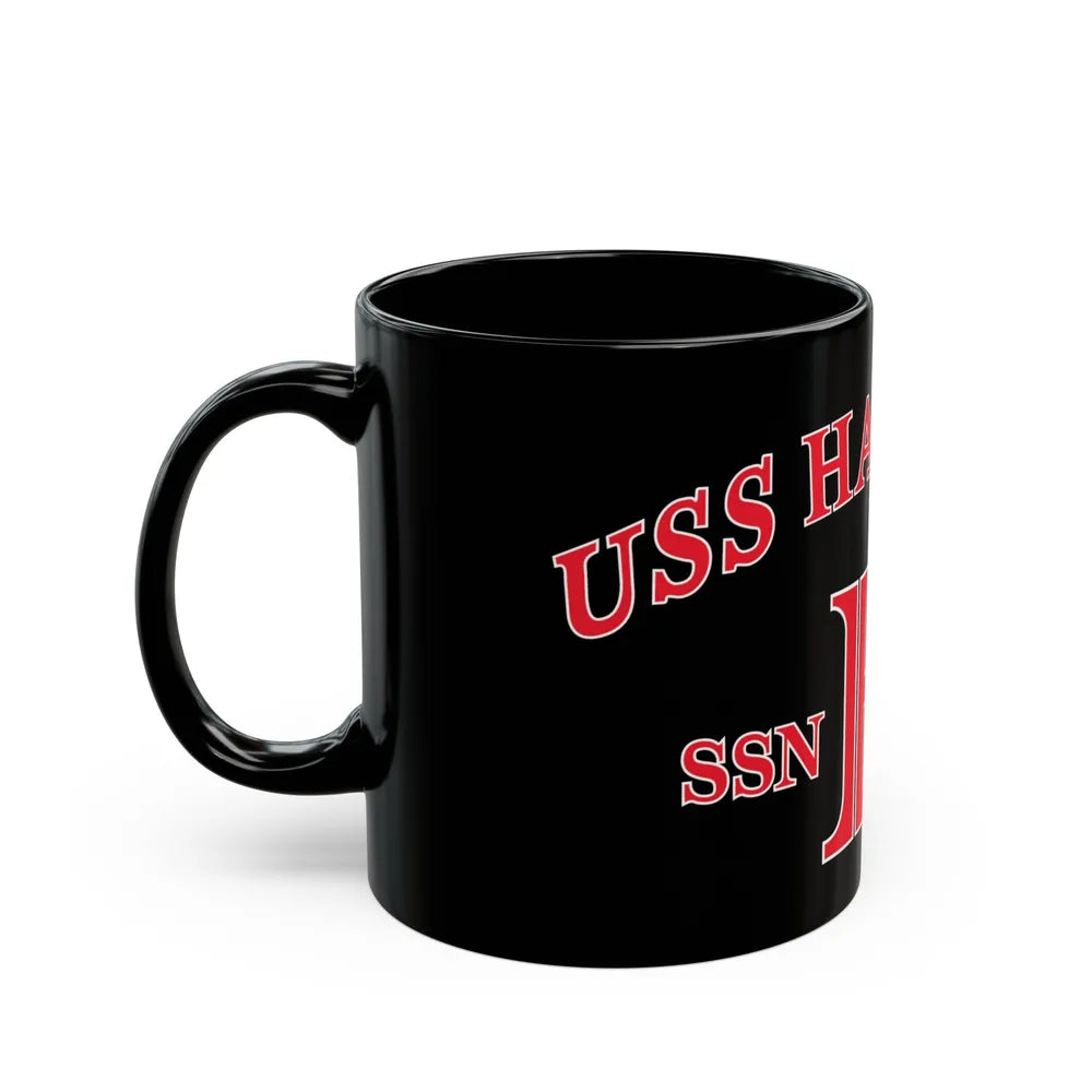 USS Hartford SSN 768 Flag (U.S. Navy) Black Coffee Mug-Go Mug Yourself