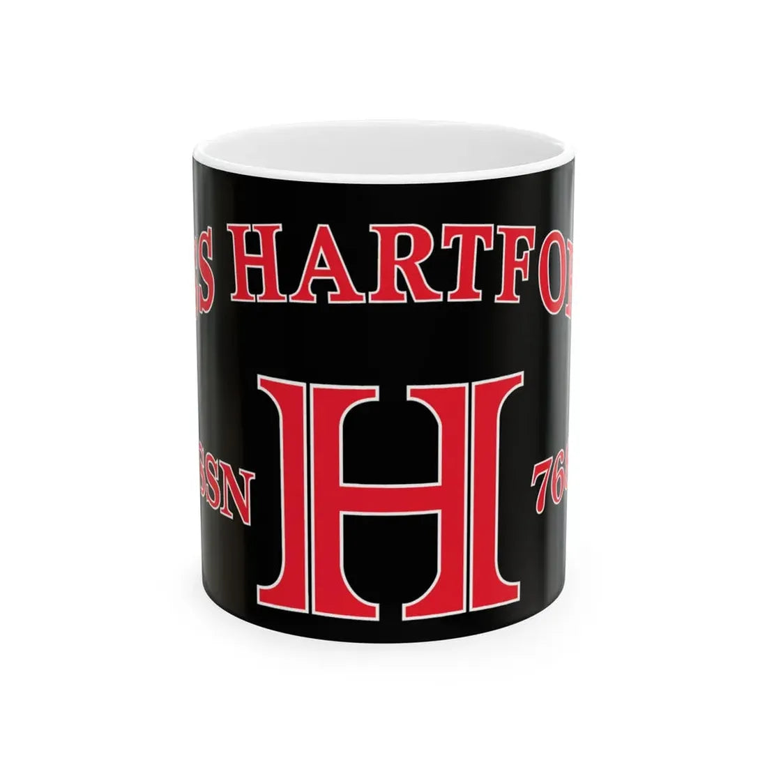USS Hartford SSN 768 Flag (U.S. Navy) White Coffee Mug 11oz - Go Mug Yourself