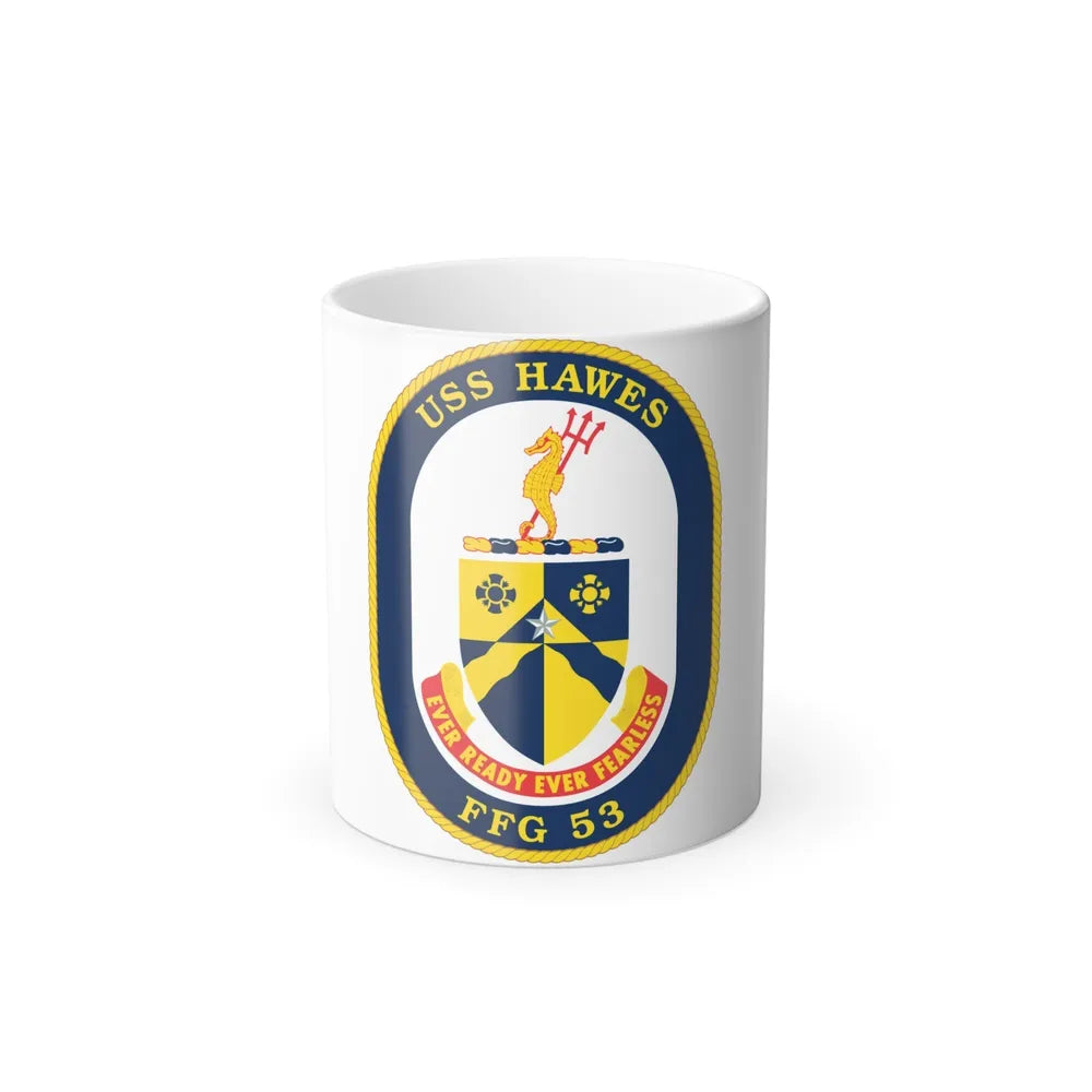 USS Hawes FFG 53 (U.S. Navy) Color Changing Mug 11oz-11oz-Go Mug Yourself