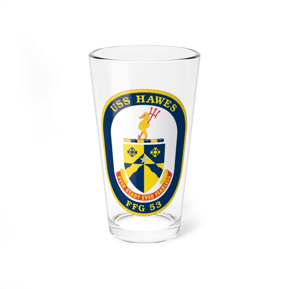 USS Hawes FFG 53 (U.S. Navy) Pint Glass 16oz-16oz-Go Mug Yourself