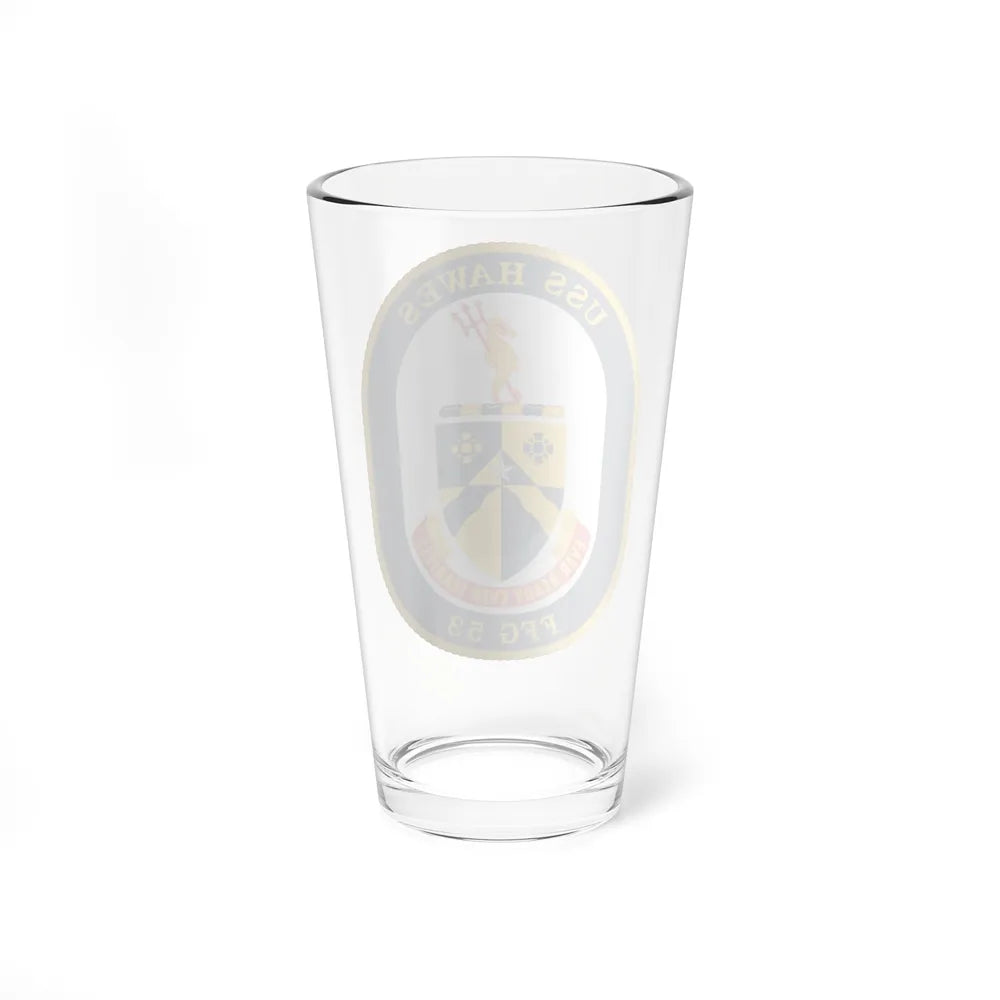 USS Hawes FFG 53 (U.S. Navy) Pint Glass 16oz-Go Mug Yourself