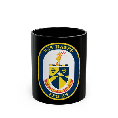 USS Hawes FFG 53 (U.S. Navy) Black Coffee Mug 11oz - Go Mug Yourself