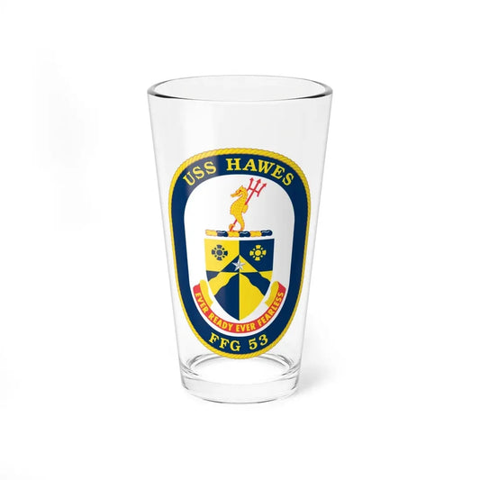 USS Hawes FFG 53 (U.S. Navy) Pint Glass 16oz 16oz - Go Mug Yourself