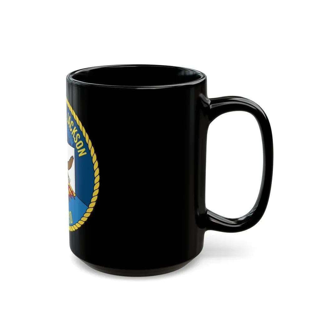 USS Henry M Jackson SSBN 730 (U.S. Navy) Black Coffee Mug-Go Mug Yourself