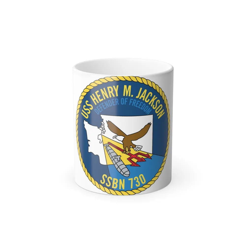 USS Henry M Jackson SSBN 730 (U.S. Navy) Color Changing Mug 11oz-11oz-Go Mug Yourself