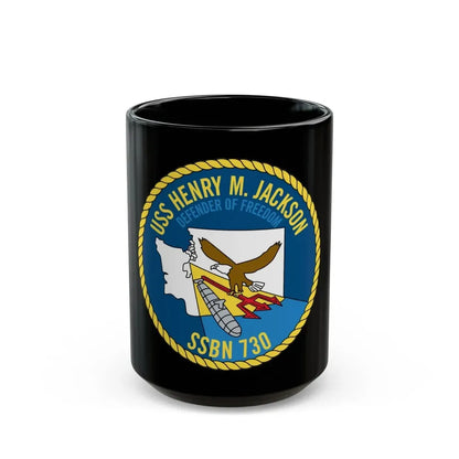 USS Henry M Jackson SSBN 730 (U.S. Navy) Black Coffee Mug - Go Mug Yourself