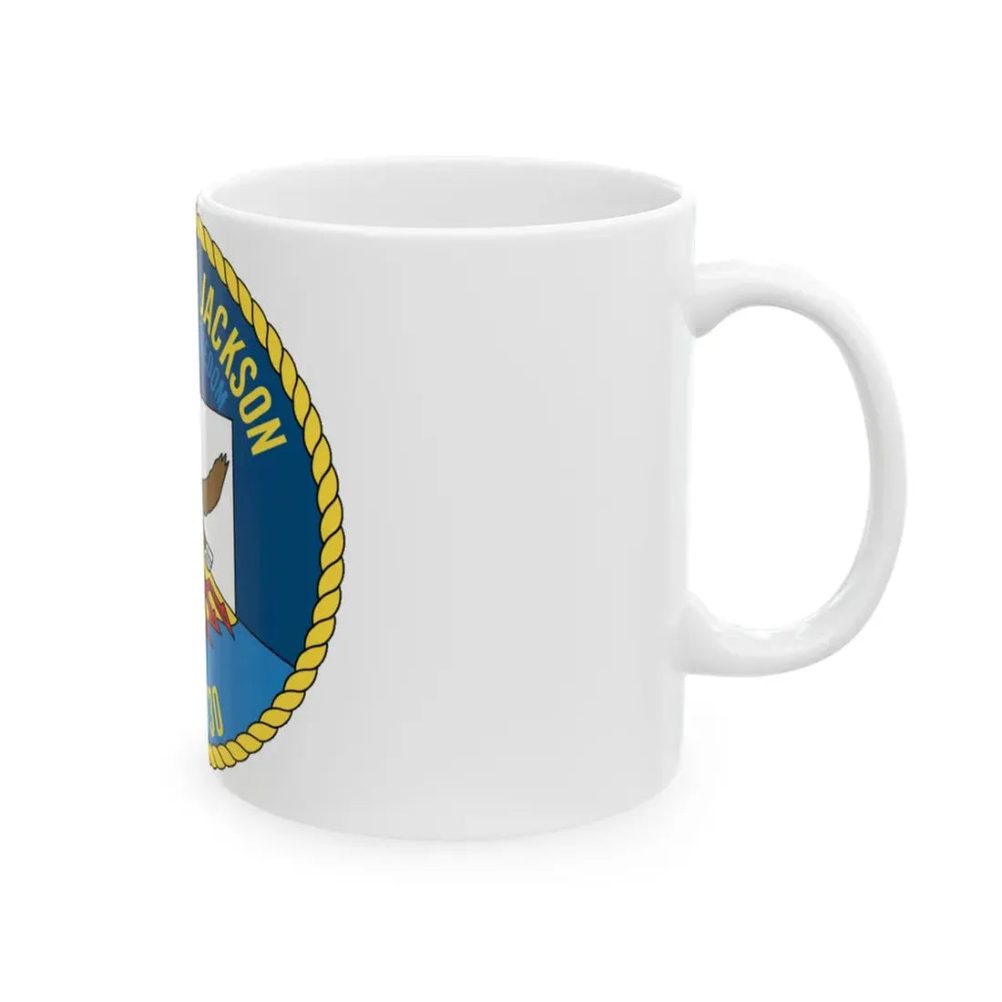 USS Henry M Jackson SSBN 730 (U.S. Navy) White Coffee Mug - Go Mug Yourself
