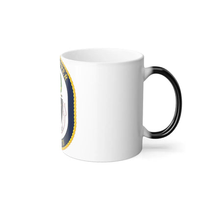 USS Hopper DDG 70 Crest (U.S. Navy) Color Changing Mug 11oz-Go Mug Yourself