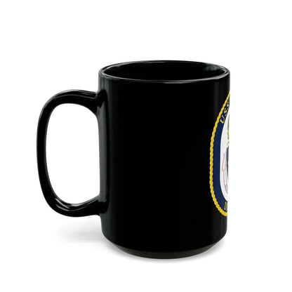 USS Hopper DDG 70 Crest (U.S. Navy) Black Coffee Mug - Go Mug Yourself