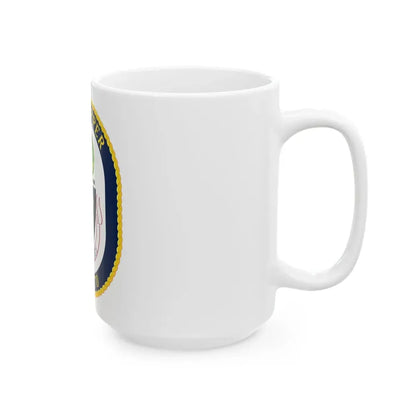 USS Hopper DDG 70 Crest (U.S. Navy) White Coffee Mug - Go Mug Yourself